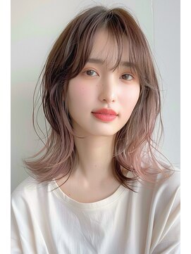 ラナ 新宿(lana) くびれヘア/顔まわり/ミディアム/後毛/【lana hair 新宿】