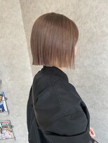シオ ヘアー デザイン(Sio. hair design)&nbsp;ミルクティーグレージュ×ぱつっとボブ
