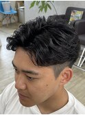 サーフカール/スパイキーショート/ブルーブラック/津田沼