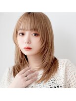 モンド ヘアクリエーション 新栄店(monde hair creation)&nbsp;【monde】シルキーベージュ×レイヤーカット