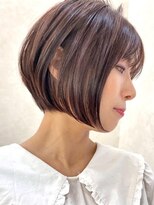 ストーリーエレット 長野2号店(STORY:E elet)&nbsp;大人かわいいショートボブ×傷めない白髪染め