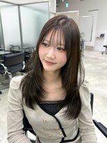 エース 梅田店(ace)&nbsp;ミディアムレイヤー/大阪/梅田/茶屋町/前髪なし/韓国/艶髪