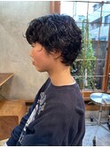 ショートヘア × くるくるパーマ × 癖毛風パーマ
