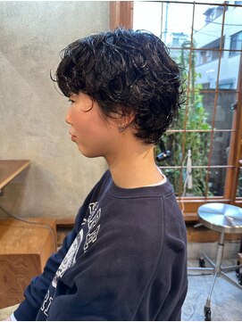 ノフ(knof) ショートヘア × くるくるパーマ × 癖毛風パーマ