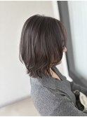 【透明感グレーカラー】×【ボブレイヤーカット】