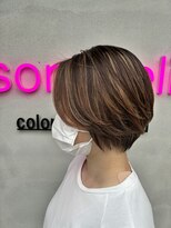 ソムリ(Sommeli)&nbsp;ハイライト　ショートボブ