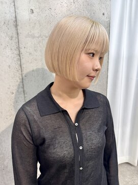 ラニヘアサロン(lani hair salon) ブロンドカラー/ボブ/ボブルフ/ブリーチ/切りっぱなしボブ