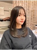 韓国顔周り/バタフライカット/ミディアムレイヤーカット北千住