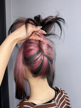 ギミックパシャ(GIMMICK pasha) pink×green