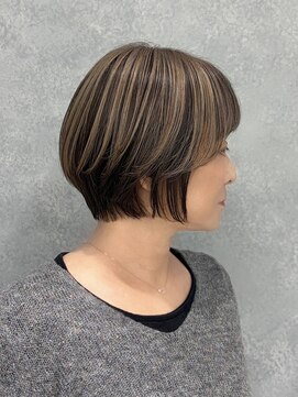 コレハ トレス 日野(CoReha tores) 【大人アンブレラカラー×白髪ぼかし】高橋