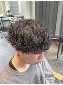 波巻きパーマ