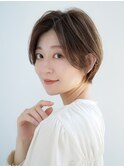 前髪なし大人ショートボブ30代40代50代 【AIN.表参道】川原大地