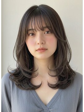 ピールアーク(peal ark) 似合わせレイヤーカット顔周り髪質改善オージュア/夏カラー