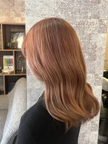 エイム ヘア デザイン 町田店(eim hair design) ハイトーン×ピンクベージュ/透明感カラー/ロングウェーブ/町田