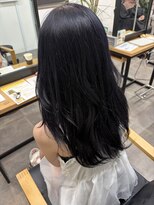 クワイア 川崎店(0choir) ダークパープル/ナチュラルショート/夏のヘアアレンジ◯emi