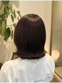 ピンクブラウン × 外ハネボブ / 大竹