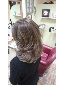 クロック バイ オハナ(Clock by Ohana) 【clock☆ホワイトアッシュグラデ【Medium style】