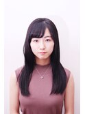 《ナチュラルストレート》ロングブラック