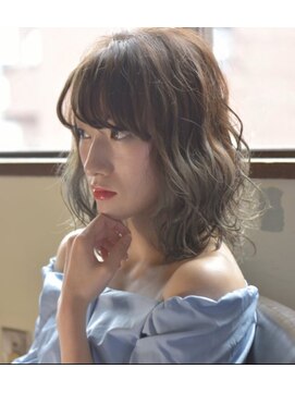 ヘアサロン レリー(hair salon relie) 【デザインカラー】ハイライト×ラベンダーグレージュ relie