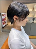 顔まわり小顔カットショートヘア*担当坂本