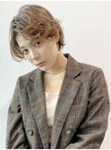 カーリーリバースエッジショート_ホワイトアッシュ_28220