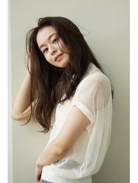 ウタ 【uta 】かきあげバング×オリーブベージュ