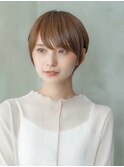 くびれショート/ヌーディーカラー/大人可愛い/髪質改善
