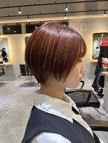 サロンドミルク 溝の口店(salon de MiLK)&nbsp;頭の形が綺麗に見えるピンクベージュショート