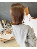 ココアブラウン&外ハネボブ