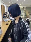 【RITZY】Cobalt Blue × bob cut