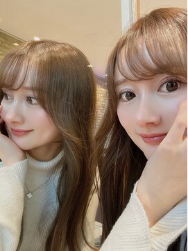 ビーハイブ 一番町店 アヴェダ(BEHIVE) イエベ春☆大人可愛いミルクティーベージュ　くびれロング