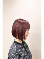 アース 上本町店(HAIR&MAKE EARTH)&nbsp;20代30代40代前下がりストレート小顔補正立体カット