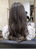 こっくりかわいいモカブラウン◎髪質改善カラーロングカール