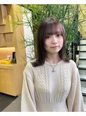 ミディアムヘア×顔周りレイヤーカット【竹下】