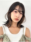 【La fith】ふんわりミディアム×インナーカラー