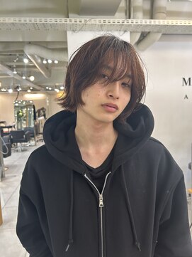 メゾンアクア 表参道(Maison ACQUA) =メンズボブ/スパイキーショート/ブルーブラック/MEN’S HAIR