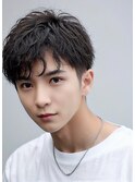 波巻きスパイラルパーママッシュショート無造作パーマ刈り上げ