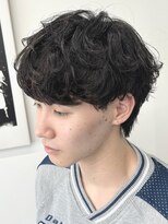ラヴィズムバイフィフス(LUVISM by fifth) 新潟万代シャドウパーマメンズマッシュウルフ波巻きパーマ30代