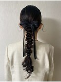 洋装パーティヘアセット