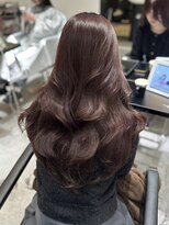 ソヨン 栄2号店(SOYON)&nbsp;ピンクパープル/ブリーチ無しダブルカラー/ヘアセット