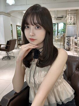 フォルテ 表参道店(FORTE) くびれヘア/アプリコットオレンジ/ハイライトカラー