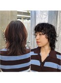 【ステップボーンカット】ウルフパーマビフォーアフター