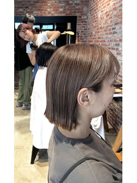 オーガニック アトリエ 大宮(organic+atelier) 夏カラー白髪ぼかしハイライト×小顔カット◎40代50代艶髪