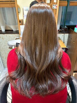 艶髪/レイヤーカット/マロンブラウン