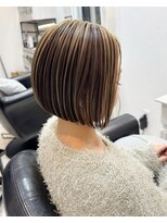 イヴ ヘアコード(EVE hair coord)&nbsp;ワンレンボブxアンブレラカラー