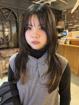 ノラ ヘアーサロン(NORA HAIR SALON)&nbsp;ハッシュカットレイヤーカット2wayシースルーバング韓国レイヤー
