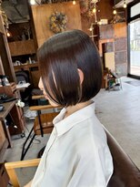 コモレビ(komorebi)&nbsp;【山本智文】ブラウンカラーコンパクトボブ