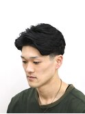 ラフカールテーパーフェードニュアンスパーマ