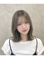 エニル 春日部店(enil)&nbsp;◎透明感ダブルカラー×オリーブグレージュ【春日部】◎