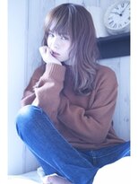 MANON スモーキーミルクベージュ×透けふわセミロング